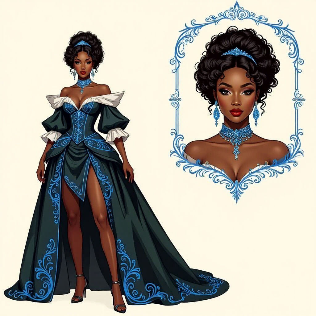 Baroque Gothic Beauty Portrait