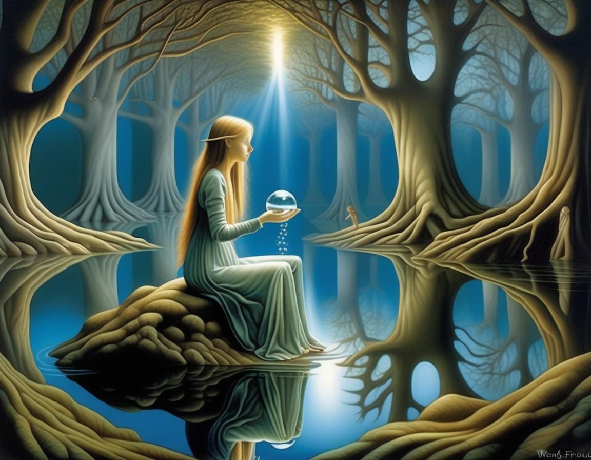 Translucent Water Sprite Optical Illusion Masterpiece