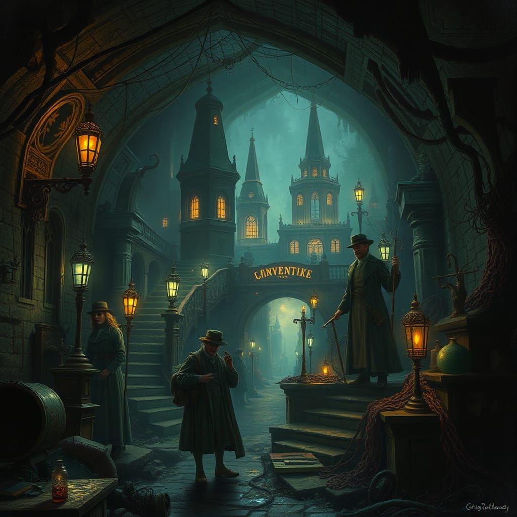 Subterranean Victorian City Forging a New Existence