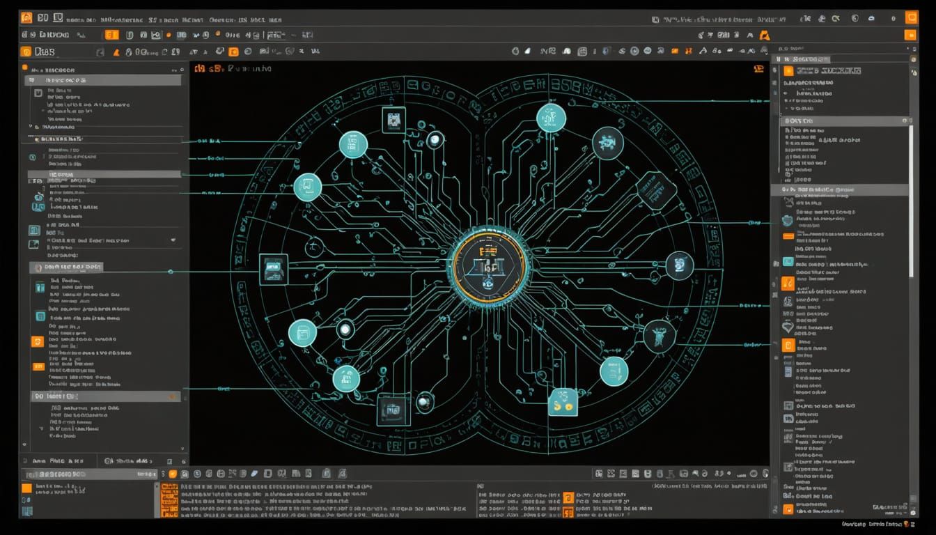 Cyberpunk AI Coding Interface