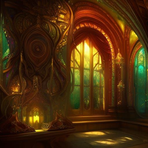 dark fantasy Crystal shop