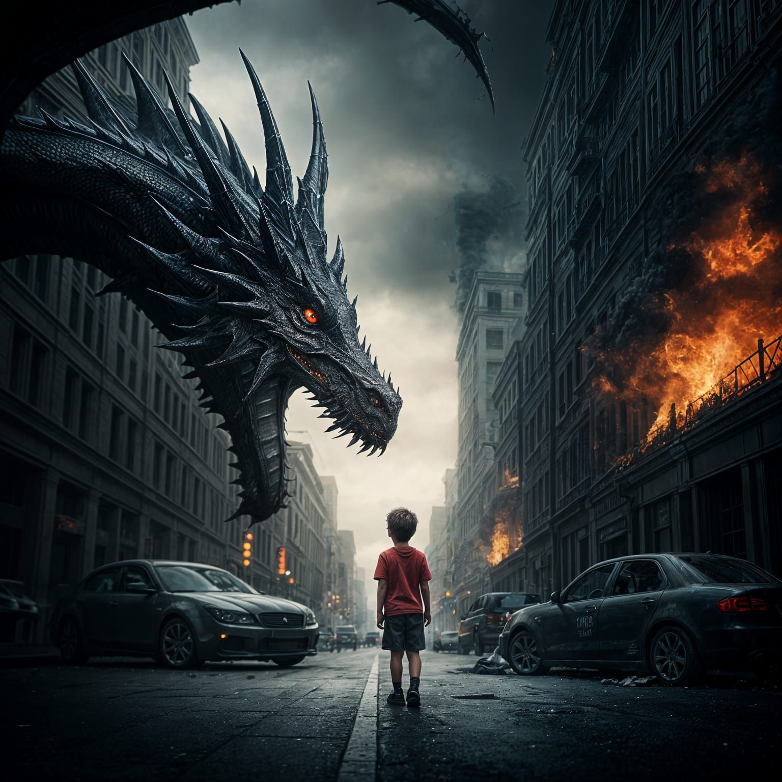 The Dragon and the Boy: Not afraid of you