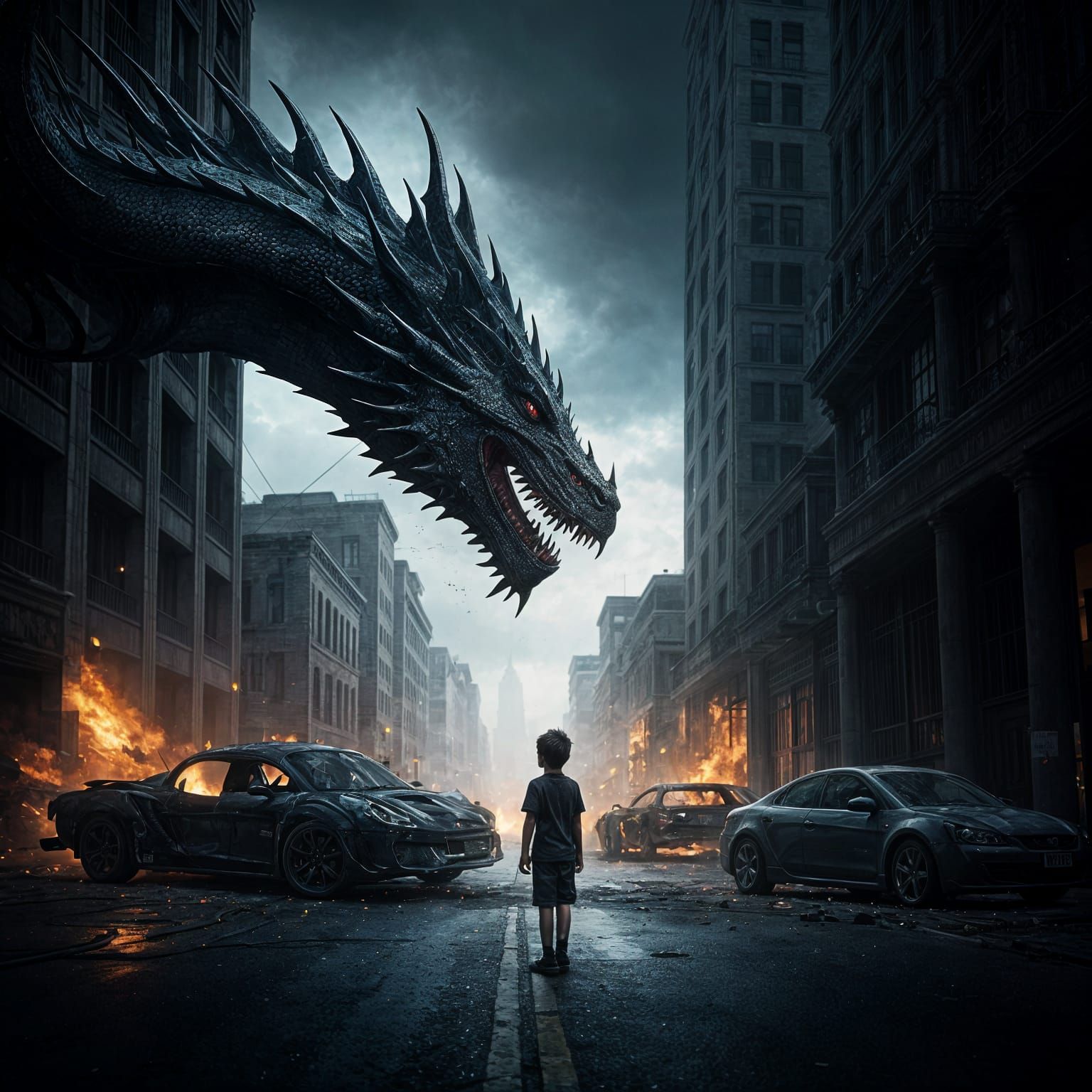 The Dragon and the Boy: Not afraid of you