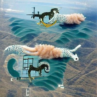 Seahorse Airforce: A Whimsical Underwater Scene