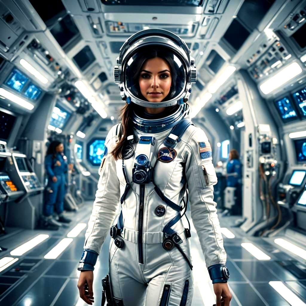Victoria Justice as Astronaut Portrait