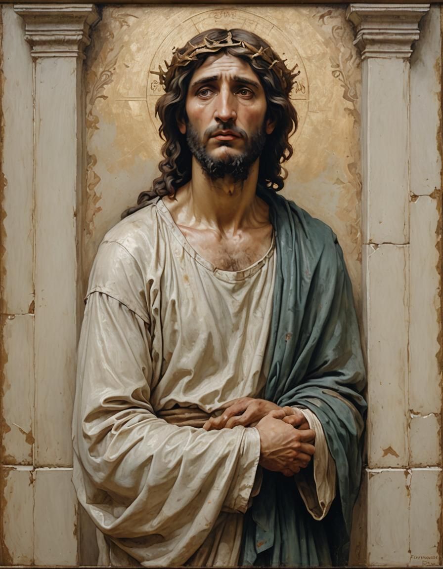 Ecce Homo in French Academic Classical style of William-Adol...