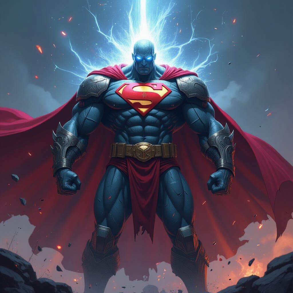 Mutated Super Shredder with Superman's Cosmic Power