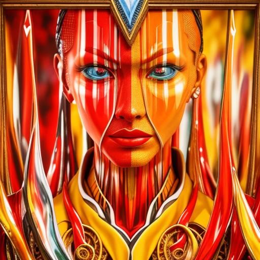 Fractal Galaxies as Surrealist Glass Explosion