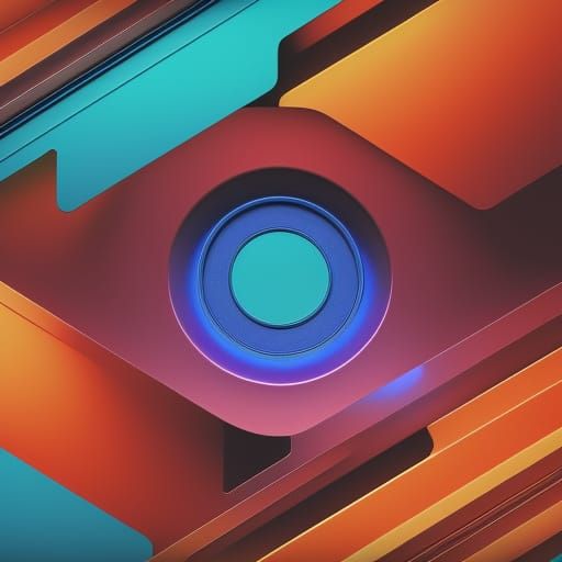 Neon Typographic Clay Art in Cel-Shaded Style