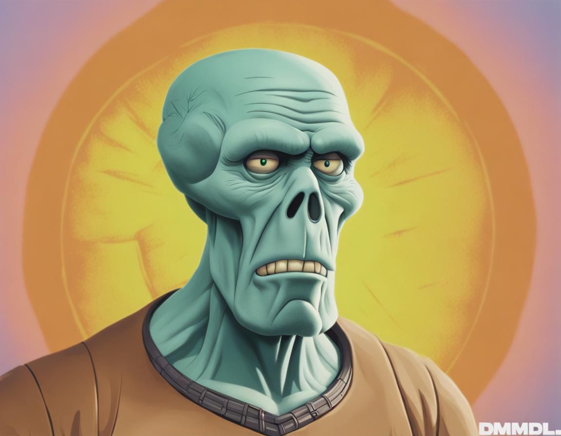 Handsome Squidward Cosplays Chuck Norris in 4K