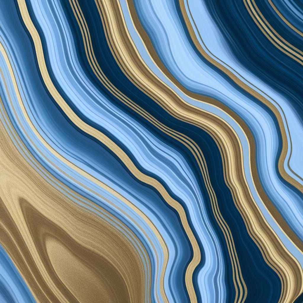 Abstract Magic Chrome Jasper Powder Art