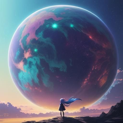 Detailed 3D Anime Art Inspired by WLOP