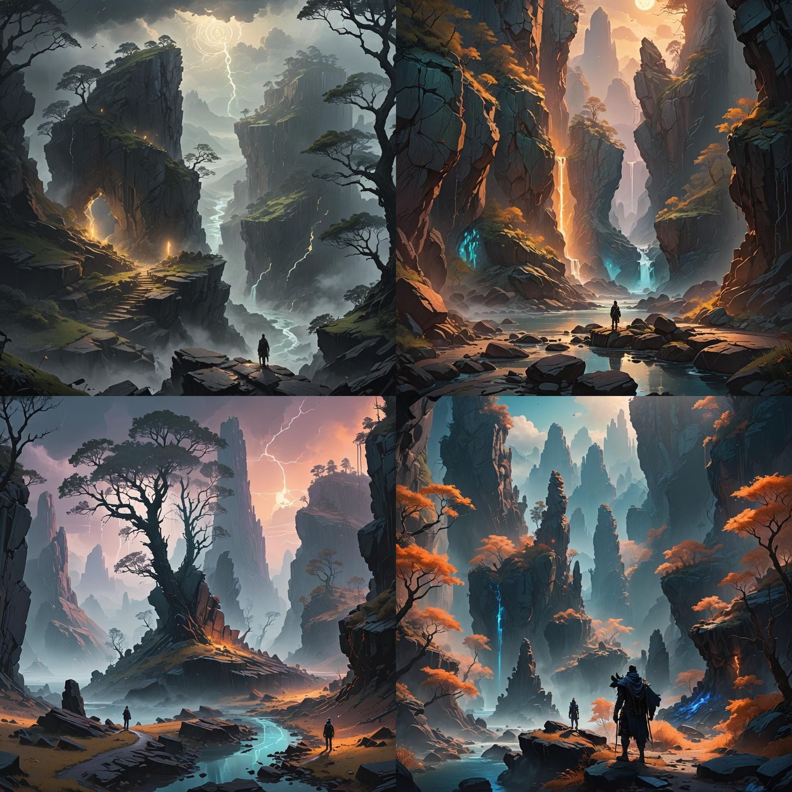 Fantasy Landscape: Journey Through Trauma and Healing