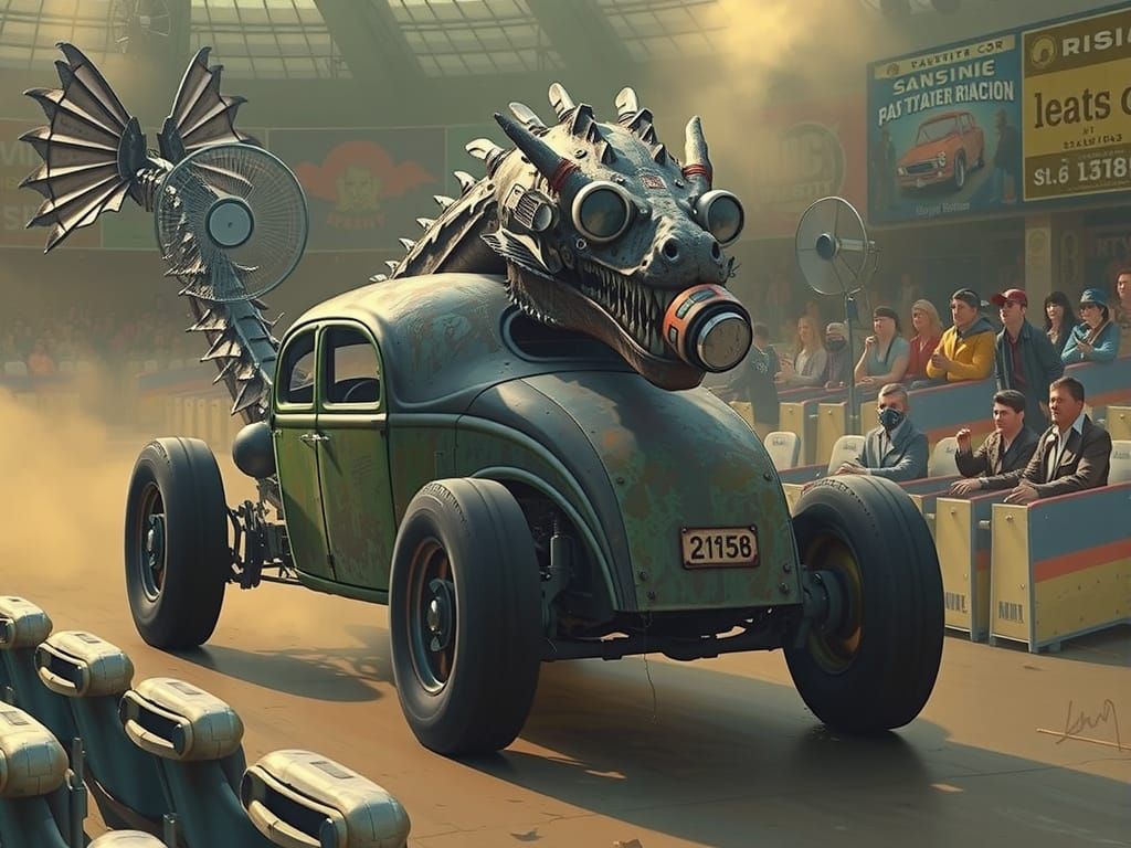 Post-Apocalyptic Rat Rod Dragon Fanfare