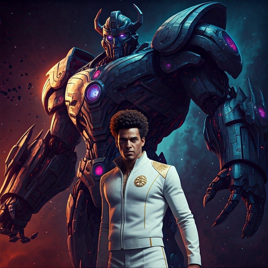 Beyonder vs Unicron: 3D Rendered Cosmic Battle