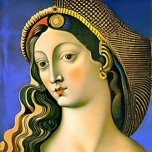 Venus in Expressionism Style with Fractal Colors