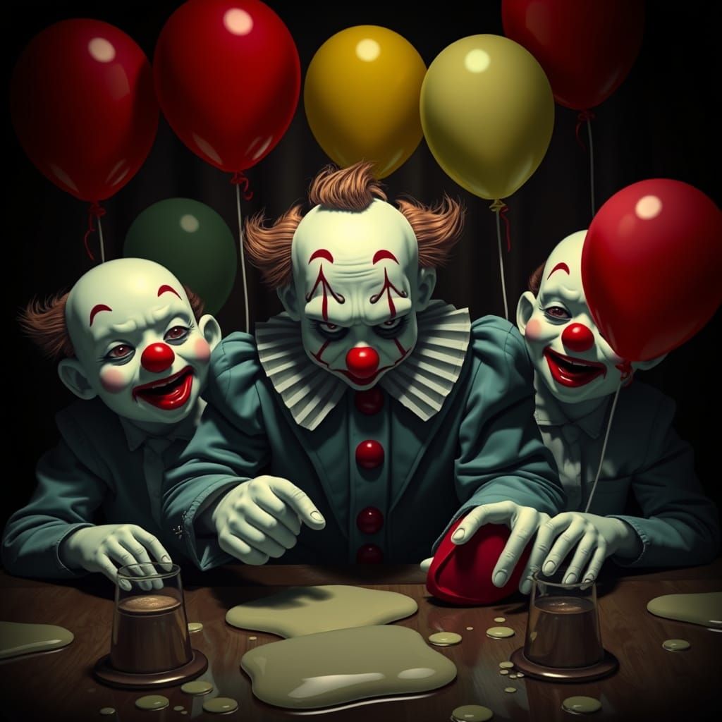 Puddles Pity Party in Hitchcock Style