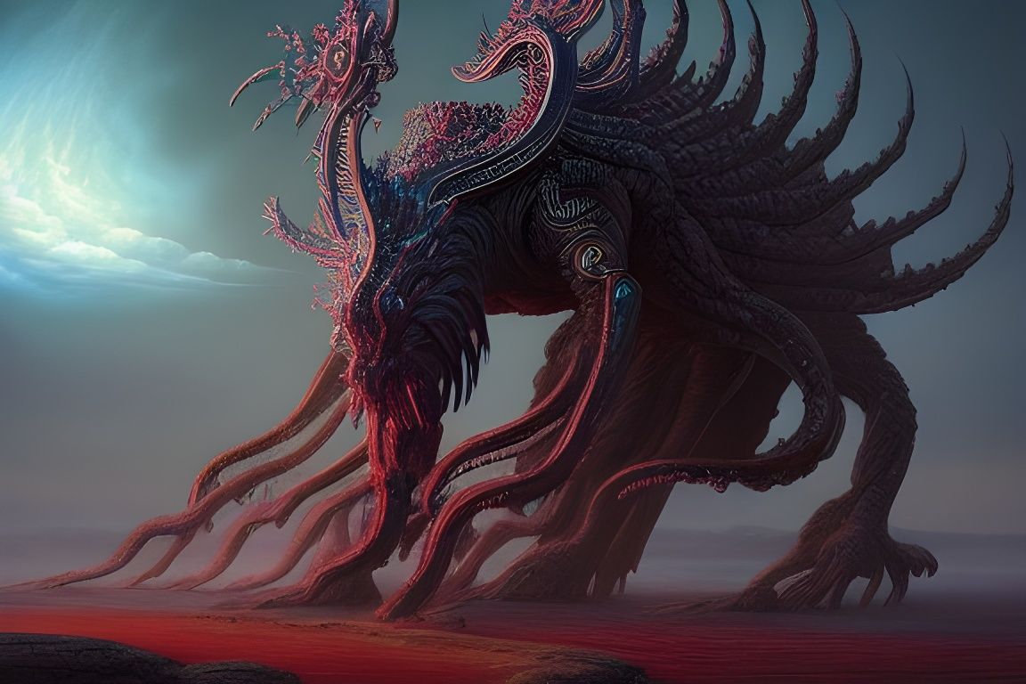 Divine Cosmic Creature in Hyper-Detailed Fantasy Art