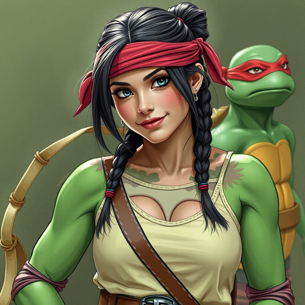 Enthusiastic Adult Ninja Turtle Fan