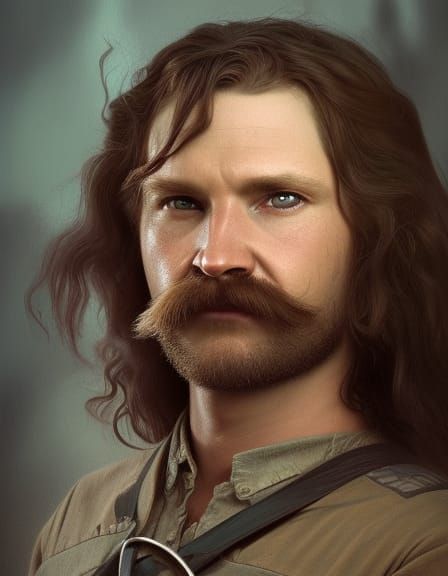 Halfling Hobbit Druid Portrait in Detailed Digital Art