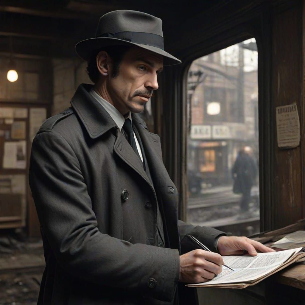 Gritty Detective Duo Investigate Train Station Crime Scene i...