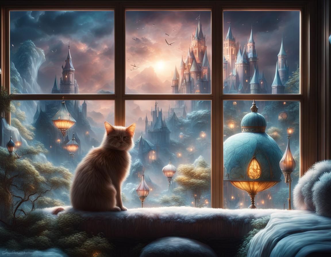 Whimsical Fairy Wonderland Digital Matte Painting