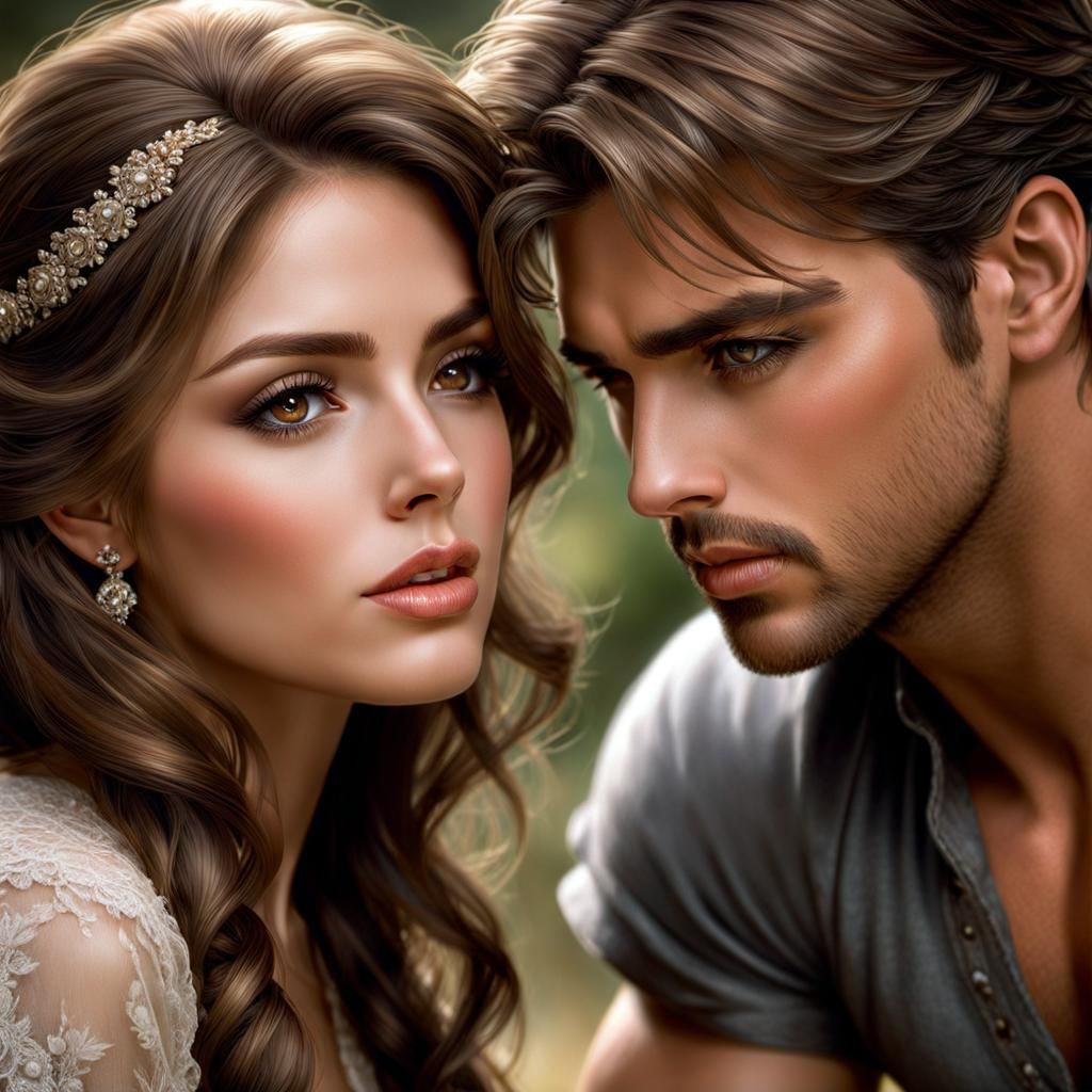 Romantic Portrait of a Woman by Jose Royo