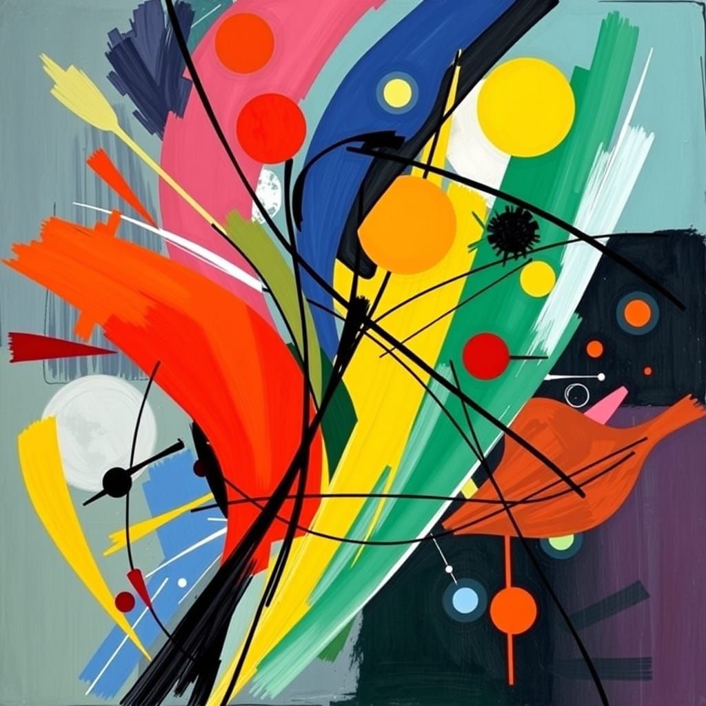 Dynamic Abstract Composition with Geometric Shapes