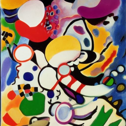 Abstract White Hedgehog Hairstyle Inspired by Matisse