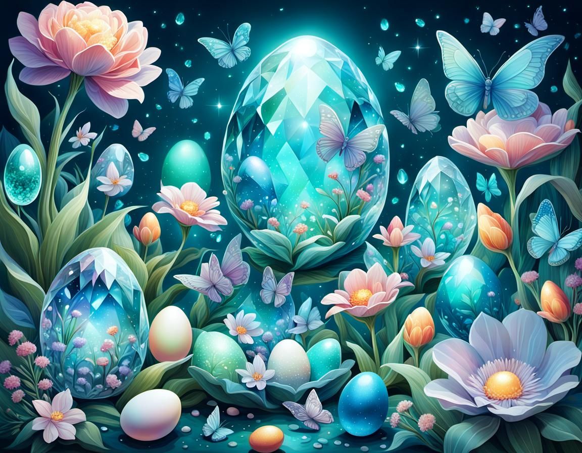 crystal eggs