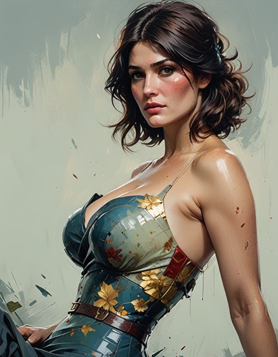 Gemma in Intimate Oil Portrait