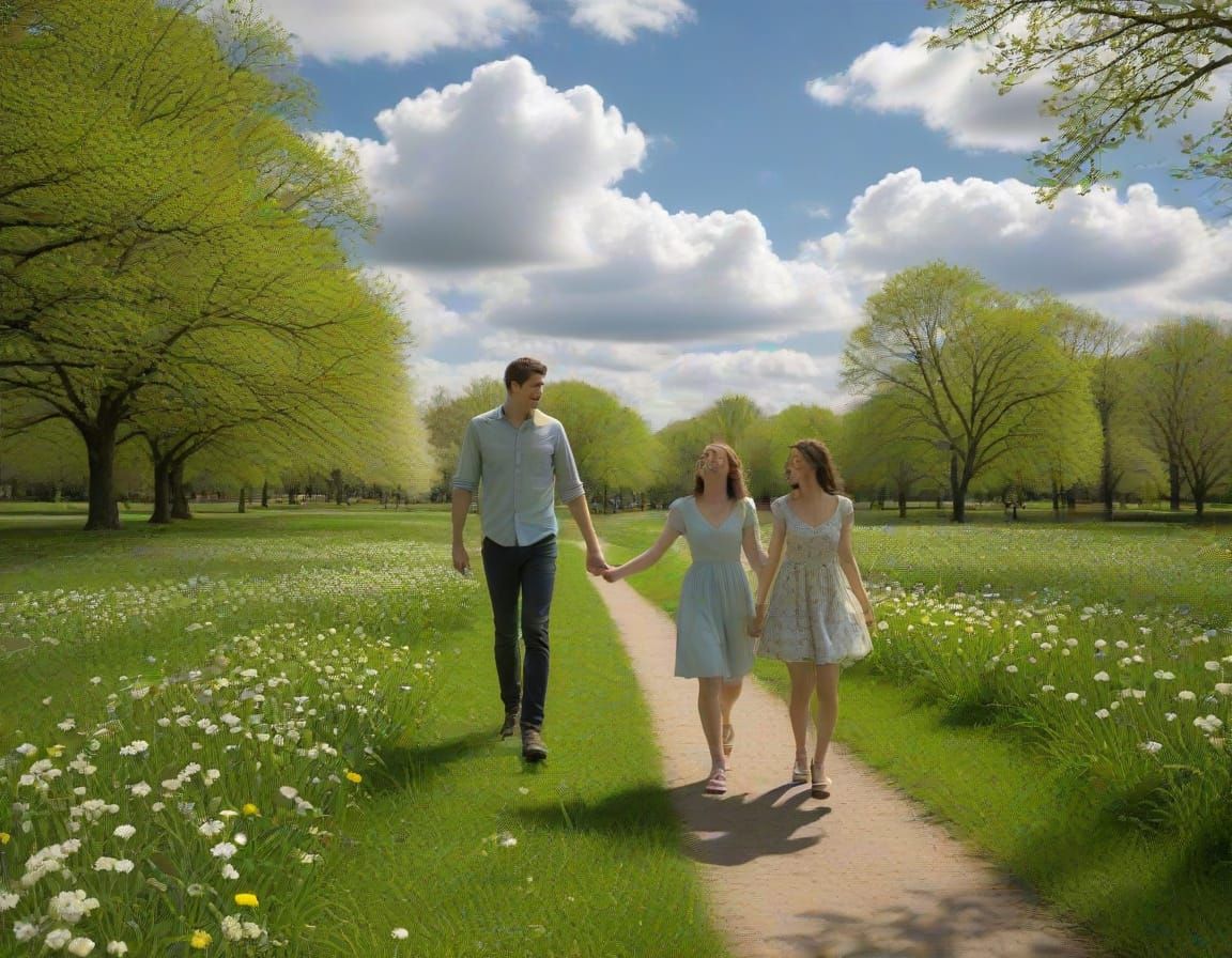 A Romantic Spring Moment Turns Hilarious as the Girl's Unfor...