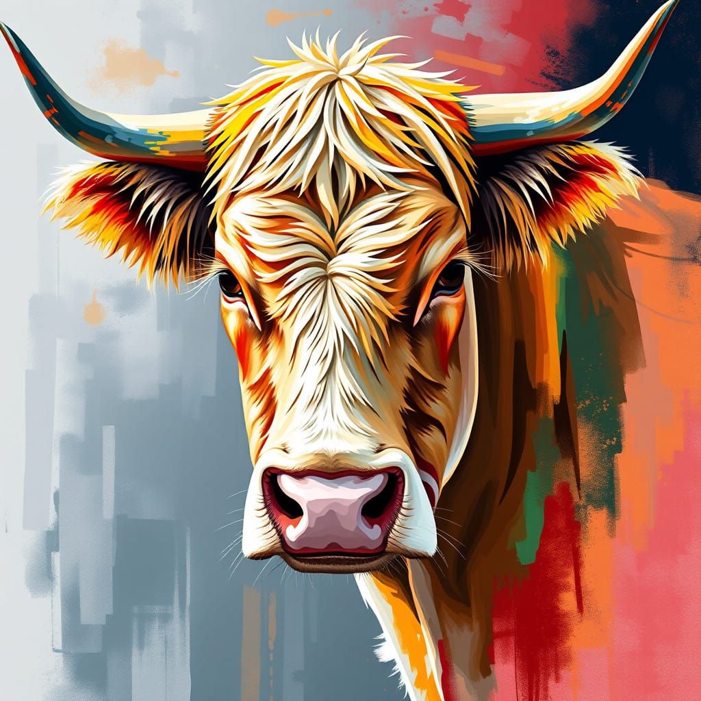 a highly detailed image of Greek Sykia Cow