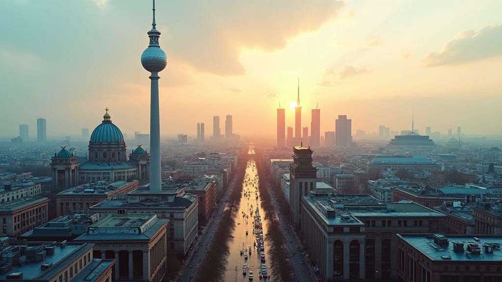 Berlin Skyline Through the Ages: A Century of Transformation