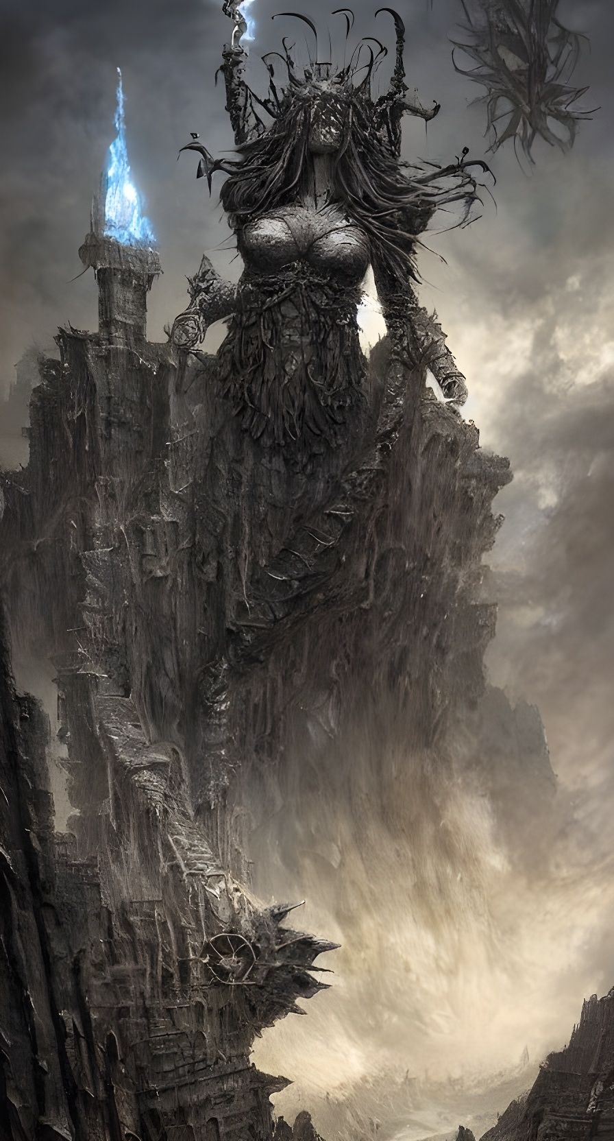 Earth Goddess in Hyperdetailed Digital Art