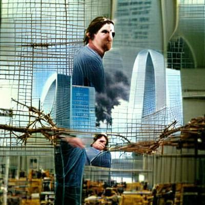 Abstract AI Interpretation of the World Trade Center