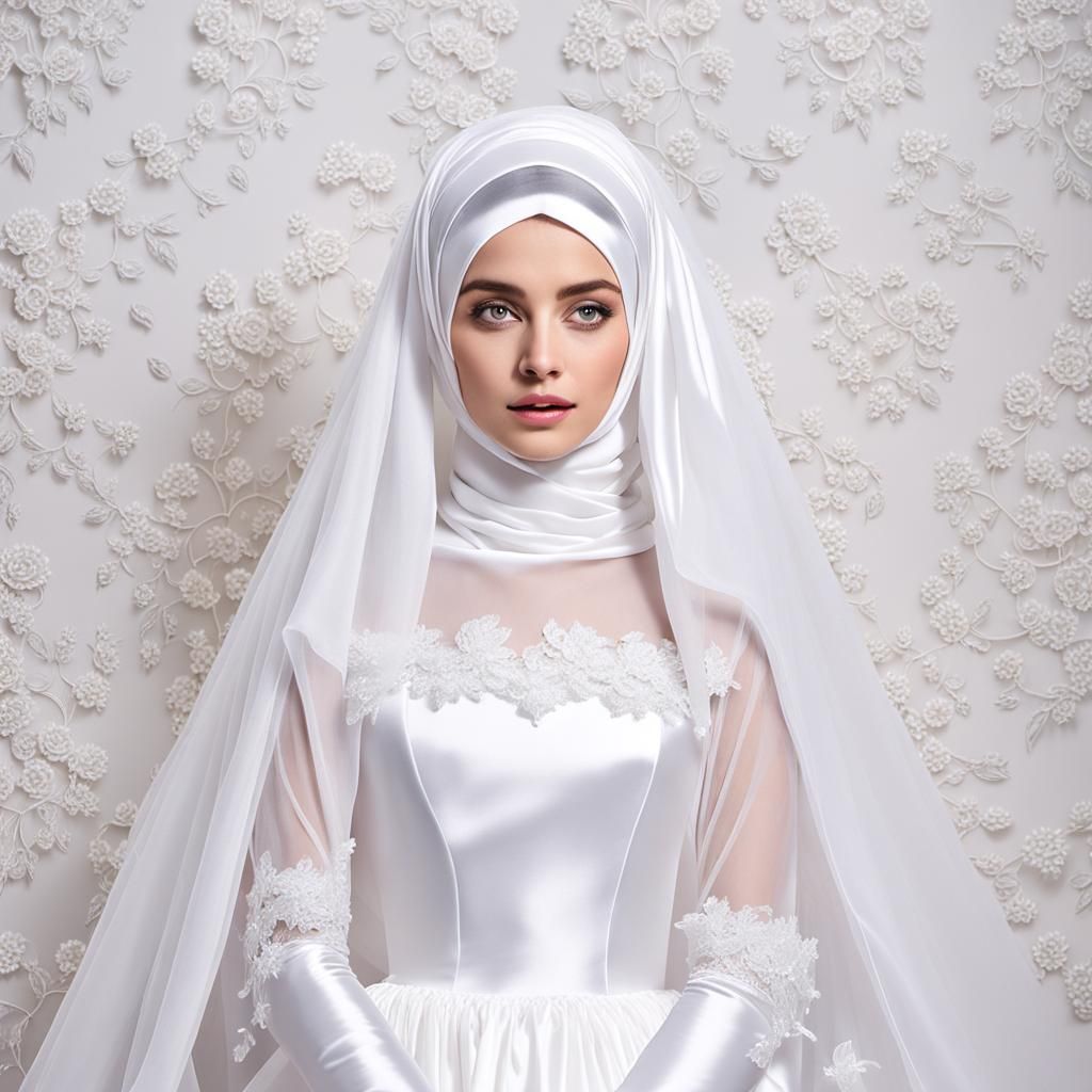 White Fabrics in Gothic Victorian Mourning Style