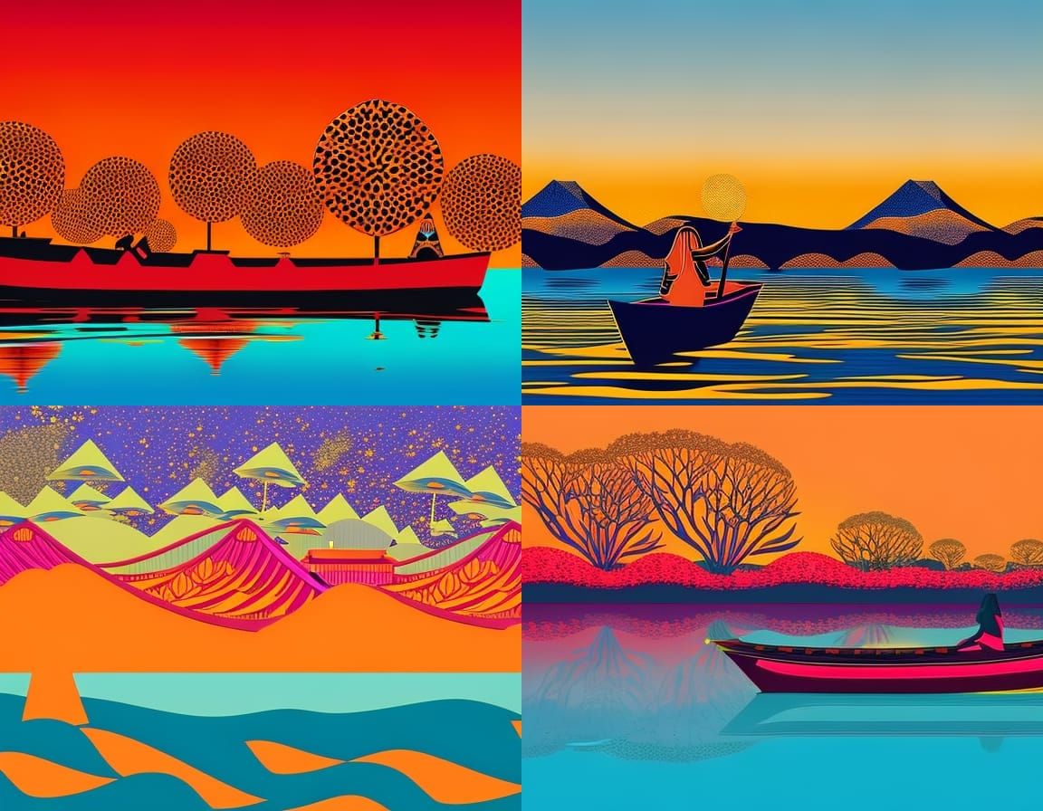 Kaleidoscope Eyes: A Pop Art River Journey