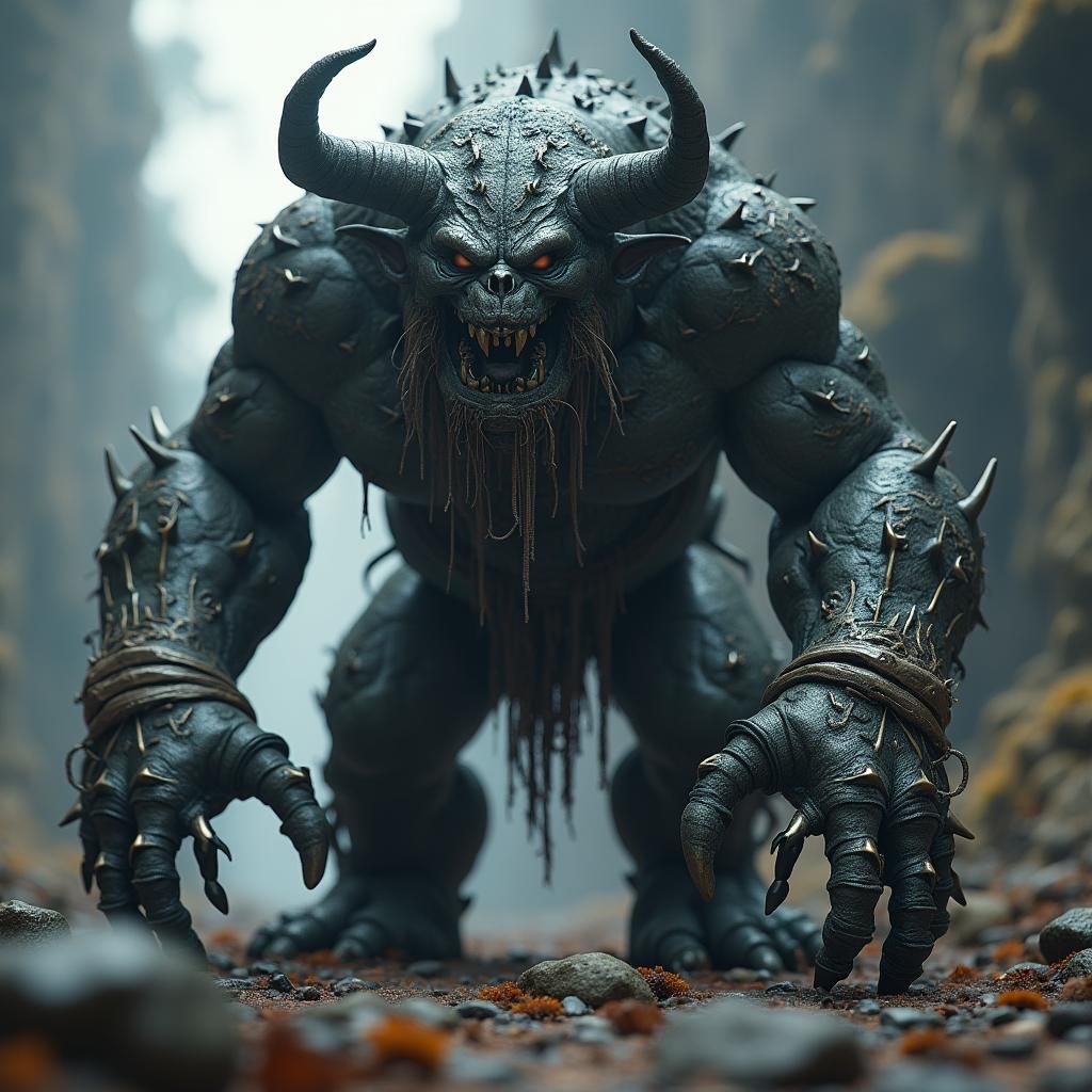 Evil Mech Troll: Futuristic Sci-Fi Render