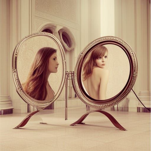 Mirrors in Love Reflecting Affection