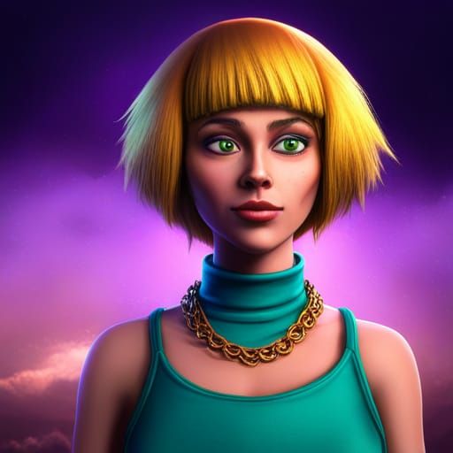 Shaggy Cosplay: Detailed Matte Painting in 8K