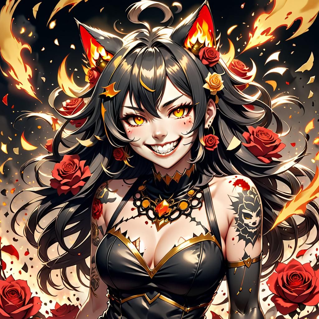 CatOnFire Portrait V.2