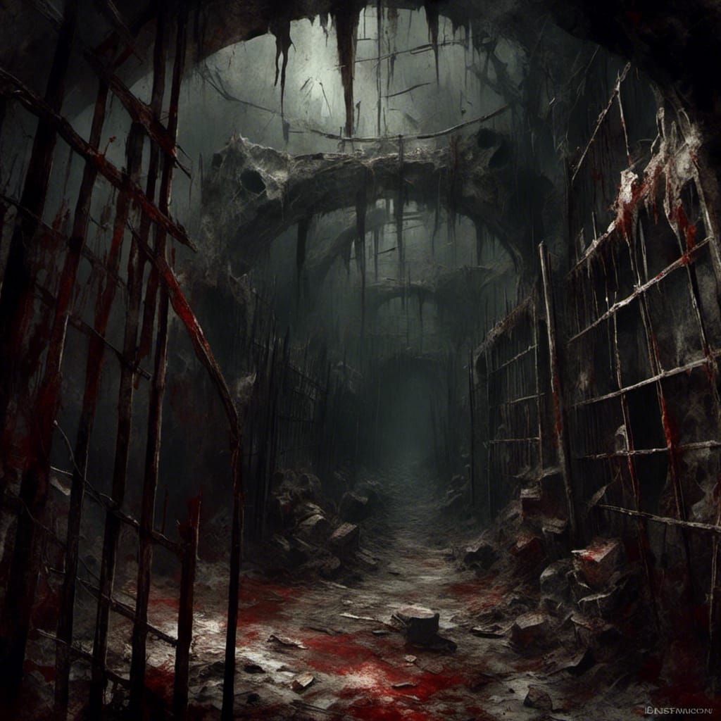 Macabre Medieval Dungeon with Imprisoned Kobolds