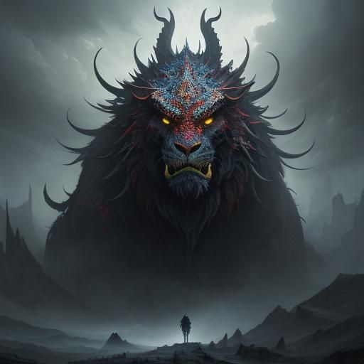 Epic Single Color Dominance in Digital Matte Painting