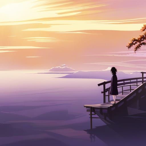 Anime Key Visual in Ghibli Style