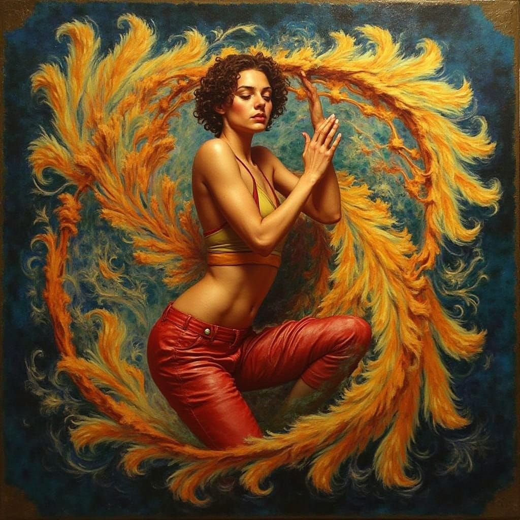 Abstract Swirling Vortex of Motion