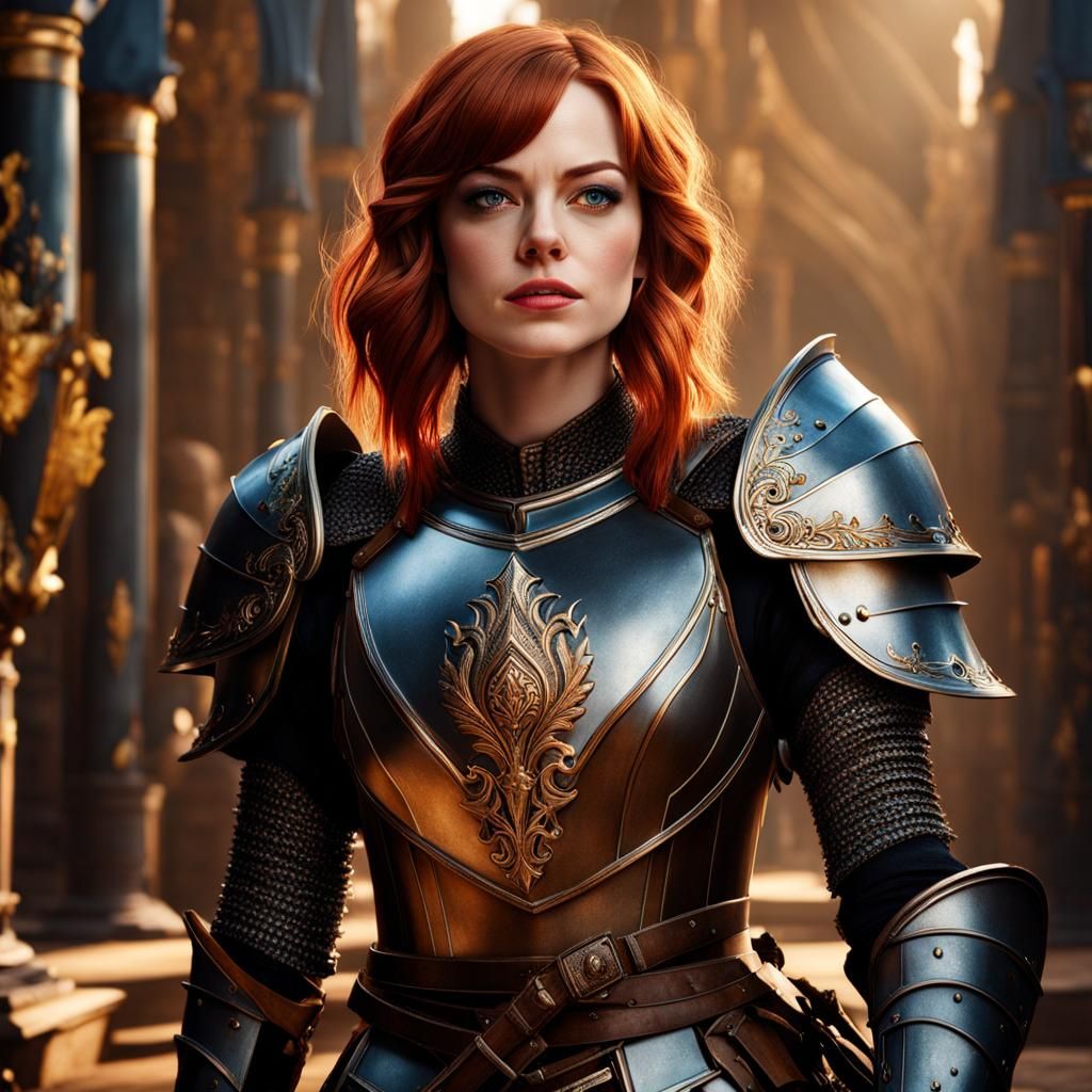 Emma Stone as a Knight in Shining Armor