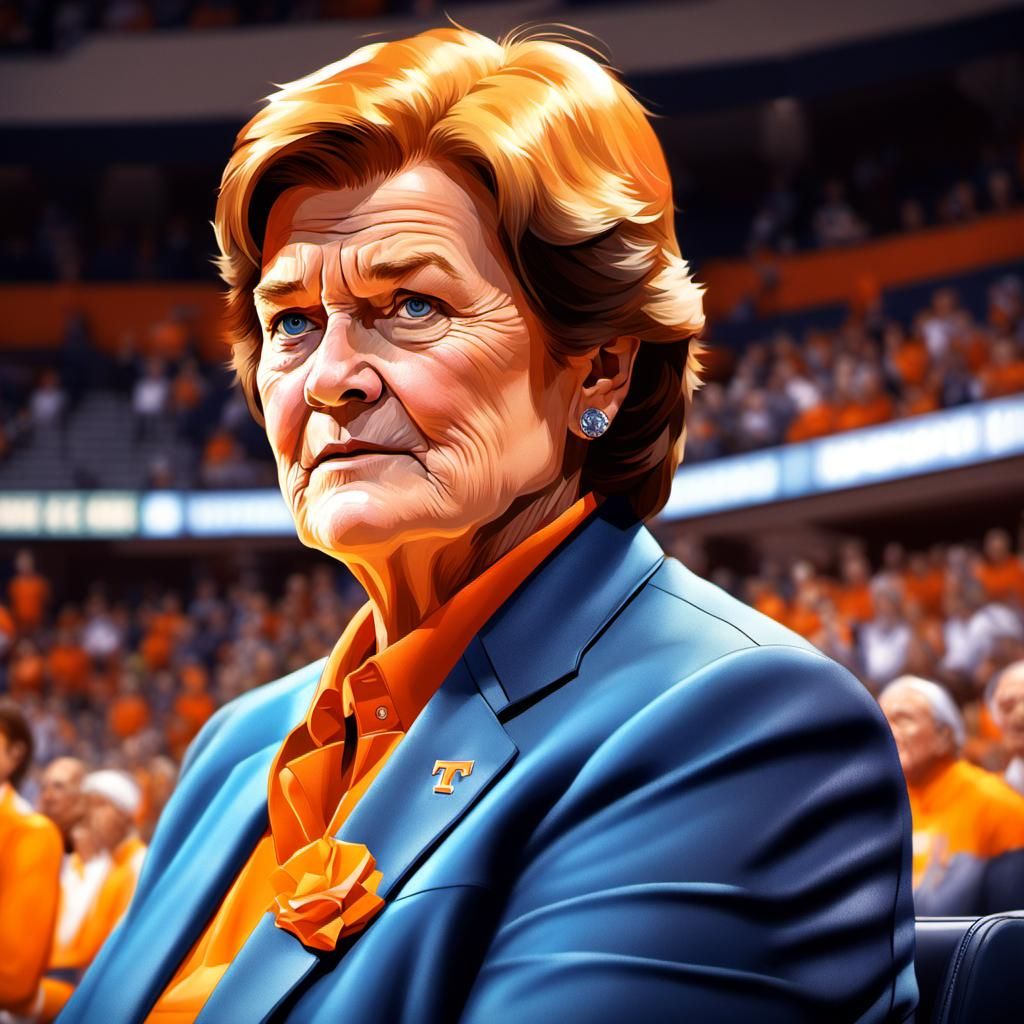 Pat Summitt Portrait in Hyperdetailed Style