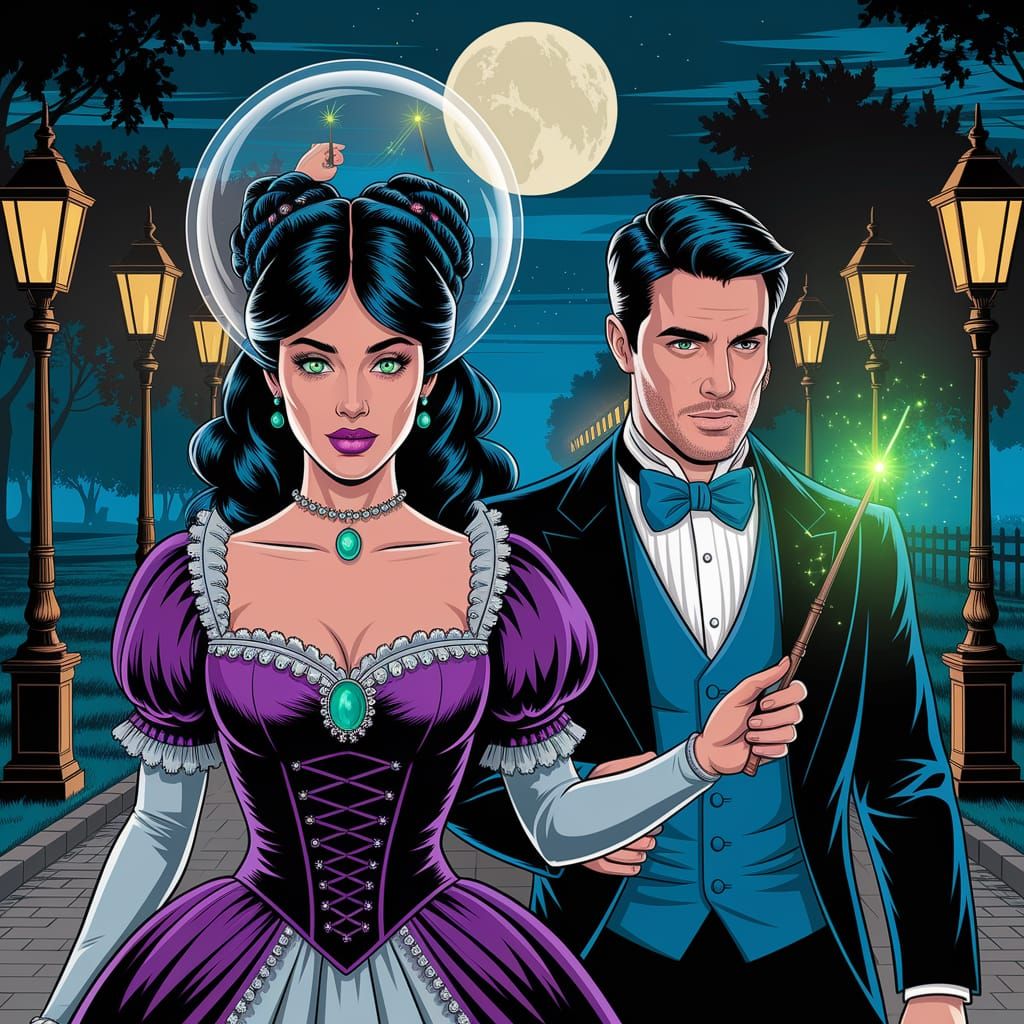 Exotic Woman Controls Minds in Victorian Dress