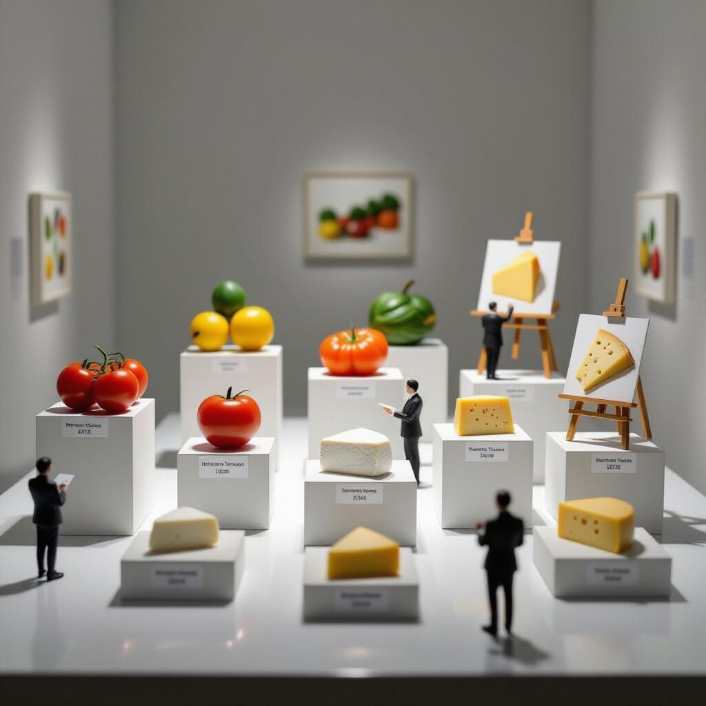 Edible Art Gallery: Fruits and Vegetables as Sculptures